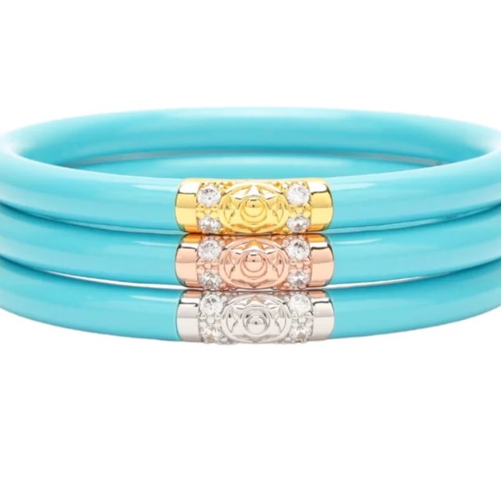 EUC BudHaGirl Three Kings Bracelets Turquoise- size small (3)